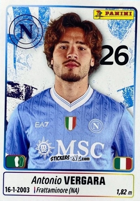 Figurina Antonio Vergara - Calciatori 2025-2026 n. UPG54 - Panini