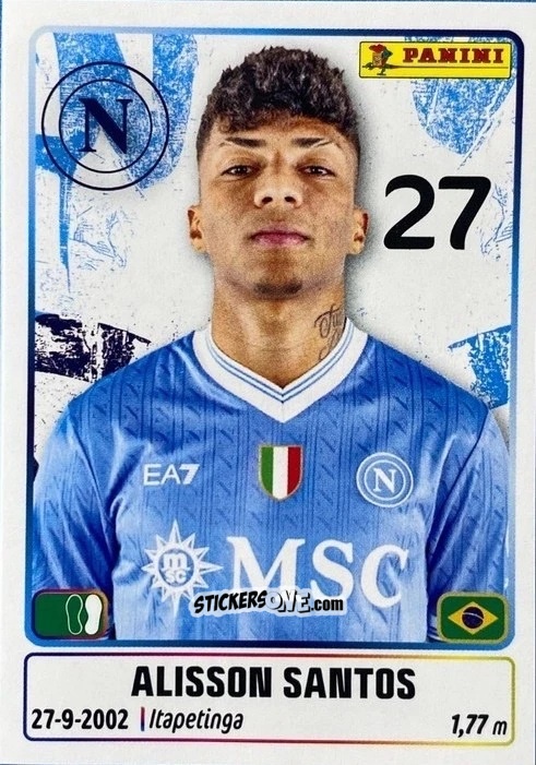 Sticker Alisson Santos - Calciatori 2025-2026 n. UPG55 - Panini