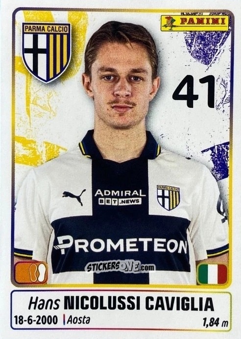 Cromo Hans Nicolussi Caviglia - Calciatori 2025-2026 n. UPG58 - Panini