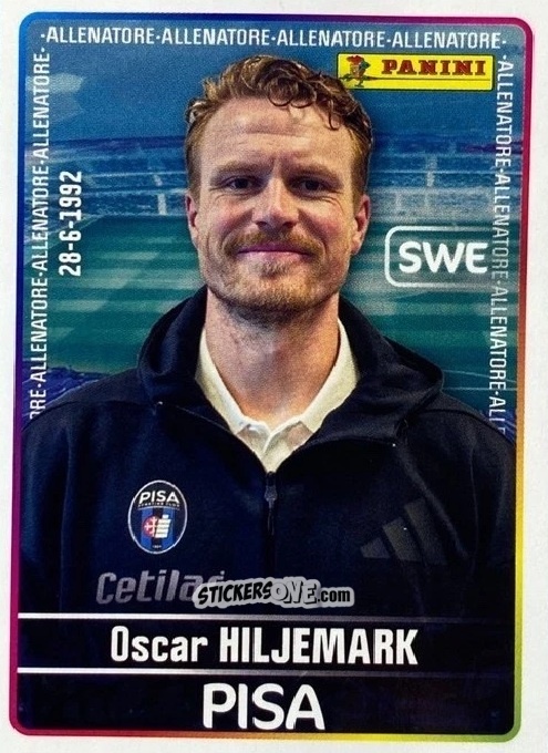 Cromo Oscar Hiljemark - Calciatori 2025-2026 n. UPG64 - Panini