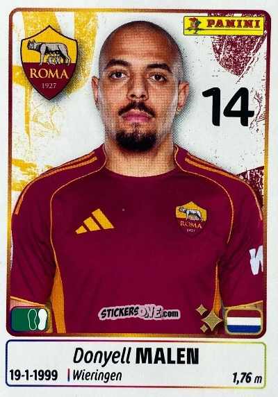 Sticker Donyell Malen - Calciatori 2025-2026 n. UPG68 - Panini