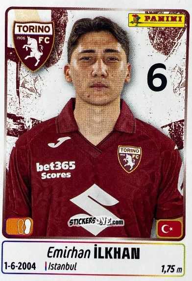 Cromo Emirhan Ilkhan - Calciatori 2025-2026 n. UPG75 - Panini