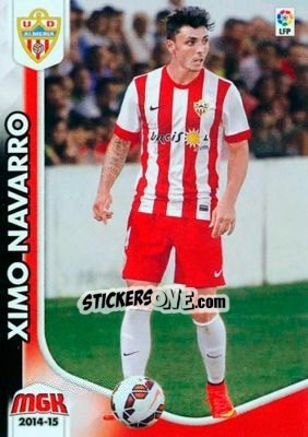 Cromo Ximo Navarro - Liga BBVA 2014-2015. Megacracks - Panini