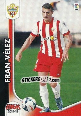 Cromo Fran Vélez - Liga BBVA 2014-2015. Megacracks - Panini