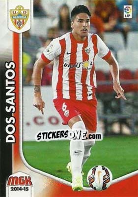 Sticker Dos Santos - Liga BBVA 2014-2015. Megacracks - Panini
