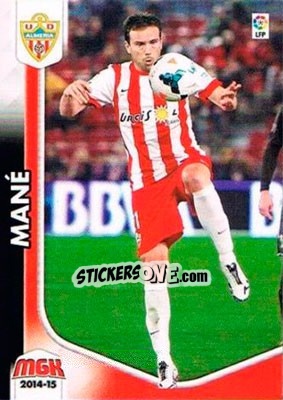 Sticker Mané - Liga BBVA 2014-2015. Megacracks n. 7 - Panini