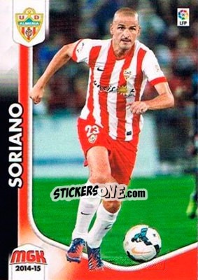 Sticker Soriano - Liga BBVA 2014-2015. Megacracks n. 14 - Panini