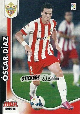 Sticker óscar Díaz - Liga BBVA 2014-2015. Megacracks n. 18 - Panini