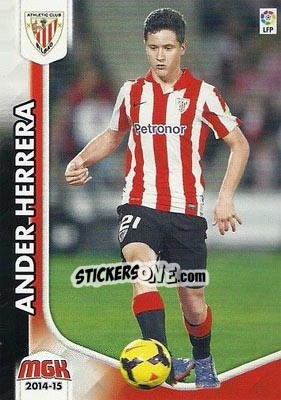 Sticker Ander Herrera - Liga BBVA 2014-2015. Megacracks - Panini