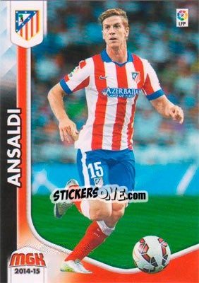 Sticker Ansaldi - Liga BBVA 2014-2015. Megacracks n. 44BIS - Panini