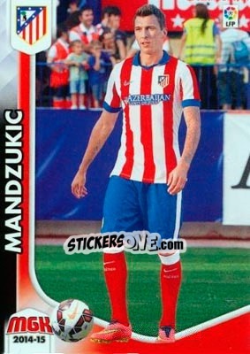 Sticker Mandzukic - Liga BBVA 2014-2015. Megacracks - Panini