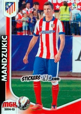 Sticker Mandzukic - Liga BBVA 2014-2015. Megacracks n. 54 - Panini