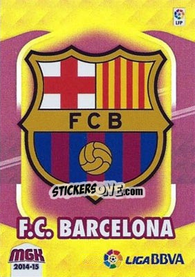 Sticker Escudo - Liga BBVA 2014-2015. Megacracks - Panini