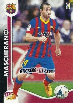 Sticker Mascherano - Liga BBVA 2014-2015. Megacracks - Panini