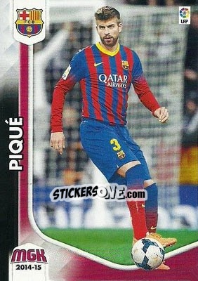 Figurina Piqué - Liga BBVA 2014-2015. Megacracks - Panini