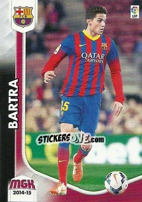 Sticker Bartra - Liga BBVA 2014-2015. Megacracks n. 60 - Panini