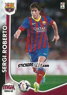 Sticker Sergi Roberto - Liga BBVA 2014-2015. Megacracks - Panini