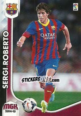 Cromo Sergi Roberto - Liga BBVA 2014-2015. Megacracks - Panini