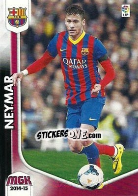 Sticker Neymar - Liga BBVA 2014-2015. Megacracks - Panini
