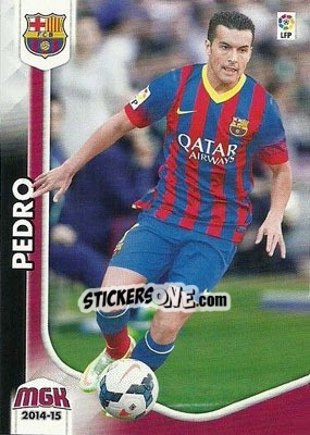 Sticker Pedro Rodríguez - Liga BBVA 2014-2015. Megacracks n. 72 - Panini