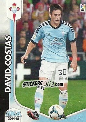 Cromo David Costas - Liga BBVA 2014-2015. Megacracks - Panini