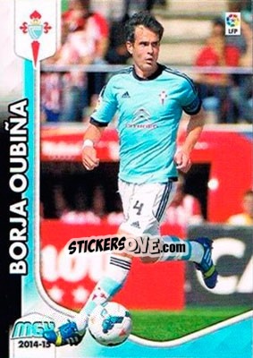 Figurina Borja Oubiña - Liga BBVA 2014-2015. Megacracks - Panini