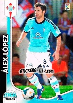 Sticker Álex López - Liga BBVA 2014-2015. Megacracks - Panini