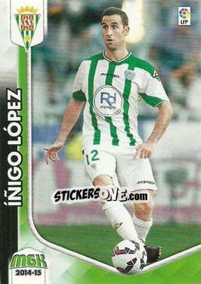 Sticker Íñigo López - Liga BBVA 2014-2015. Megacracks n. 95bis - Panini