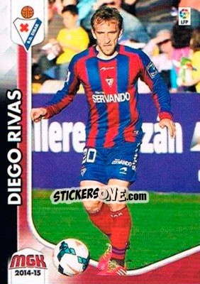 Cromo Diego Rivas - Liga BBVA 2014-2015. Megacracks - Panini