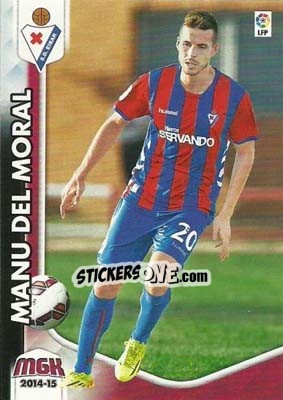 Sticker Manu del Moral - Liga BBVA 2014-2015. Megacracks n. 142bis - Panini