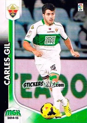 Sticker Carles Gil - Liga BBVA 2014-2015. Megacracks n. 156 - Panini