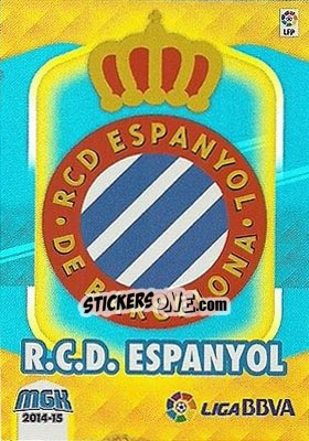 Cromo Escudo - Liga BBVA 2014-2015. Megacracks - Panini