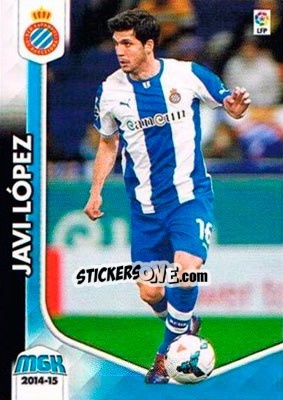 Sticker Javi López - Liga BBVA 2014-2015. Megacracks - Panini
