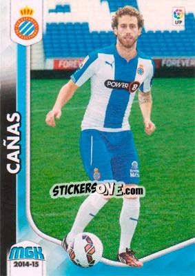 Sticker Cañas - Liga BBVA 2014-2015. Megacracks n. 172bis - Panini