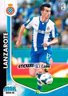 Figurina Lanzarote - Liga BBVA 2014-2015. Megacracks - Panini