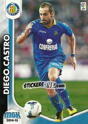 Cromo Diego Castro - Liga BBVA 2014-2015. Megacracks - Panini