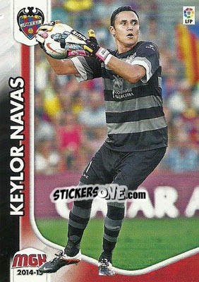 Sticker Keylor Navas - Liga BBVA 2014-2015. Megacracks n. 218 - Panini