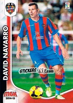Sticker David Navarro - Liga BBVA 2014-2015. Megacracks - Panini