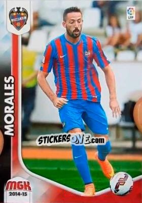 Sticker Morales - Liga BBVA 2014-2015. Megacracks n. 232bis - Panini