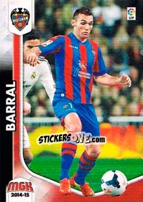 Sticker Barral - Liga BBVA 2014-2015. Megacracks - Panini