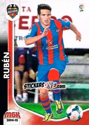 Cromo Rubén - Liga BBVA 2014-2015. Megacracks - Panini