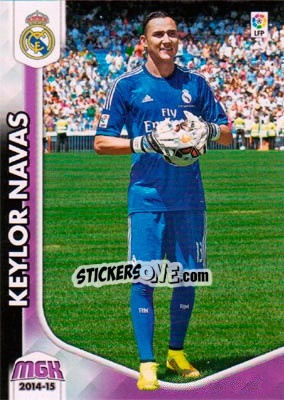Sticker Keylor Navas - Liga BBVA 2014-2015. Megacracks n. 237bis - Panini