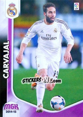 Sticker Carvajal - Liga BBVA 2014-2015. Megacracks - Panini
