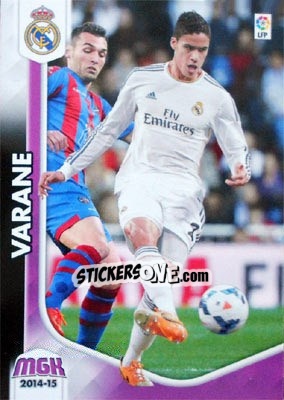 Cromo Varane - Liga BBVA 2014-2015. Megacracks - Panini