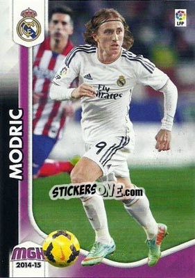 Sticker Modric - Liga BBVA 2014-2015. Megacracks n. 246 - Panini