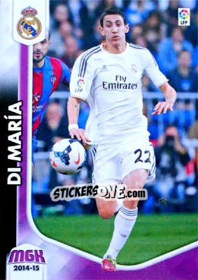 Cromo Di María - Liga BBVA 2014-2015. Megacracks - Panini