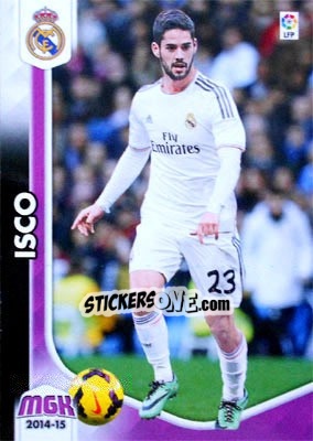 Figurina Isco - Liga BBVA 2014-2015. Megacracks - Panini