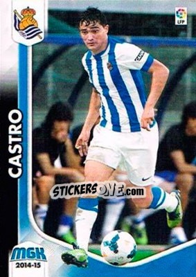 Sticker Castro - Liga BBVA 2014-2015. Megacracks n. 303 - Panini