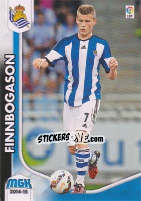 Sticker Finnbogason - Liga BBVA 2014-2015. Megacracks n. 306bis - Panini
