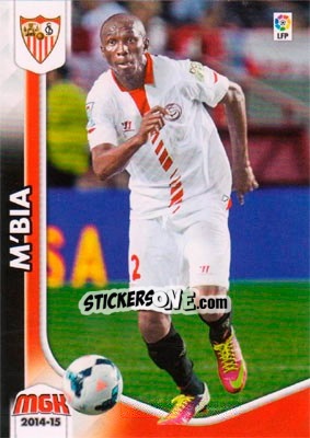 Sticker M´Bia - Liga BBVA 2014-2015. Megacracks - Panini